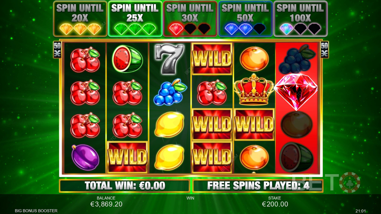 Gagnez 833x votre mise dans la machine à sous Big Bonus Booster!