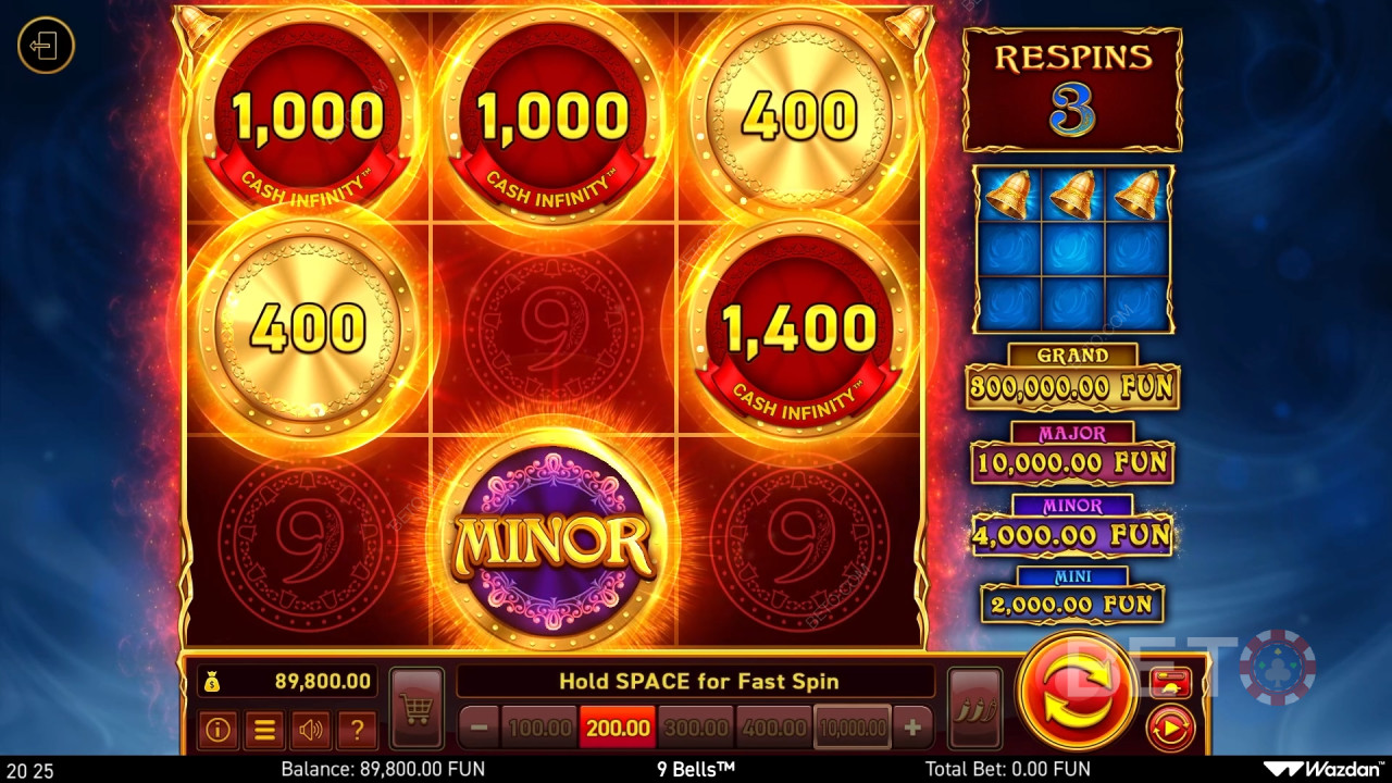 9 Bells Revue par BETO Slots