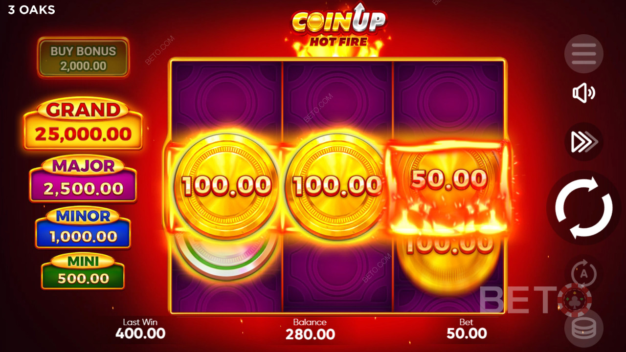 Coin Up: Hot Fire Jeu Gratuit