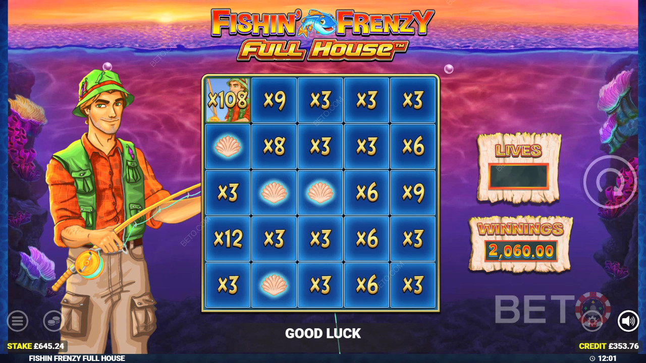 Les bonus expliqués dans Fishin
