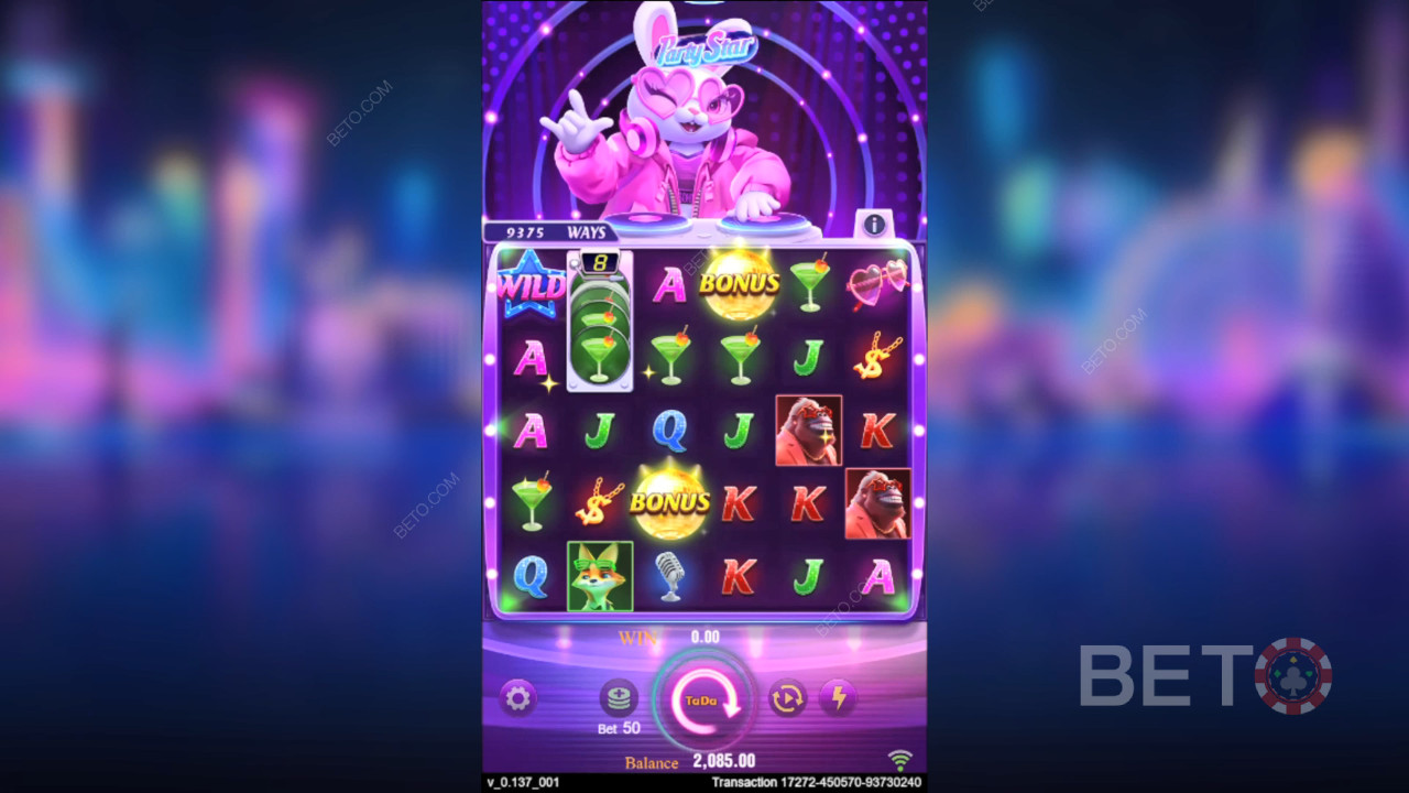 Gagnez 50000 votre mise dans la machine à sous Party Star!
