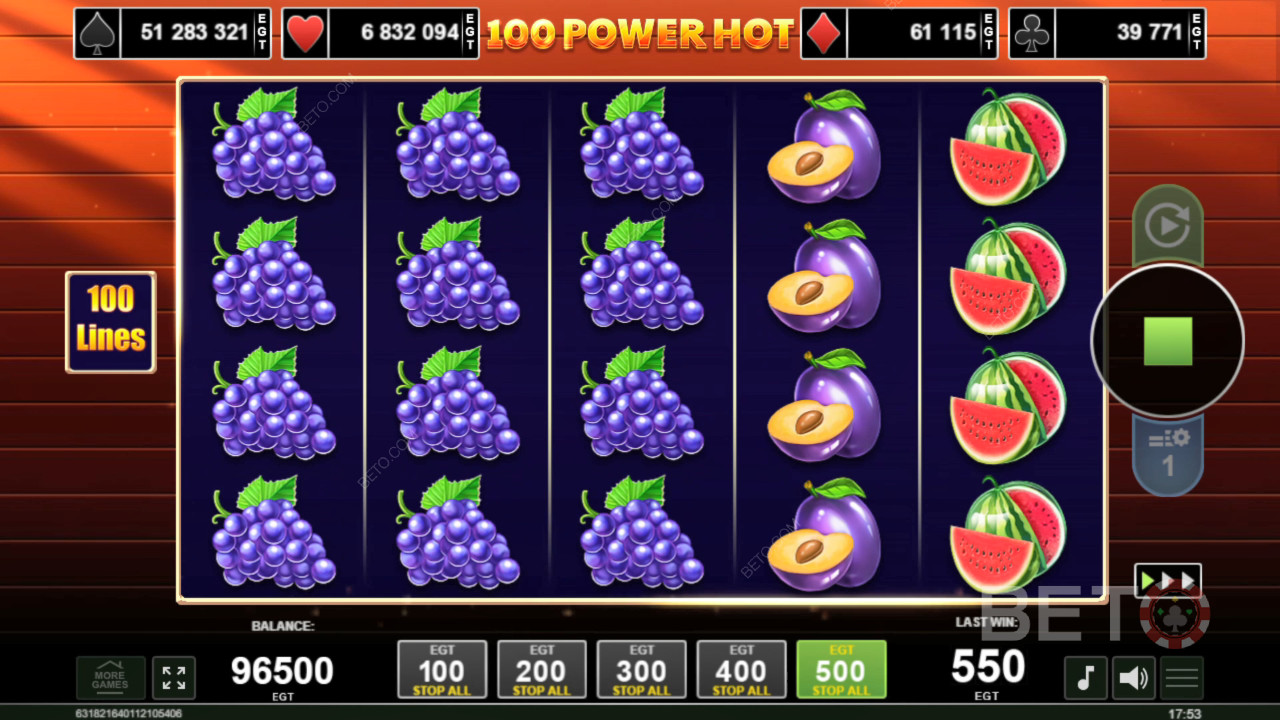 100 Power Hot Jeu Gratuit