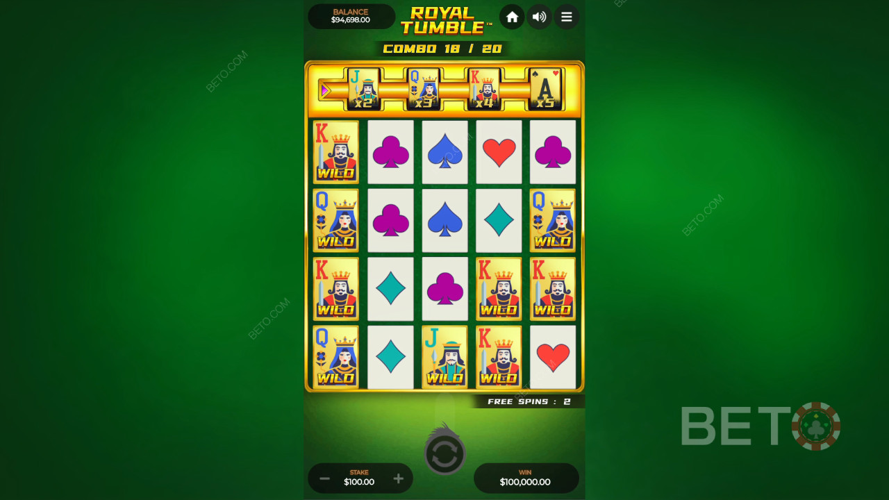 Royal Tumble Revue par BETO Slots
