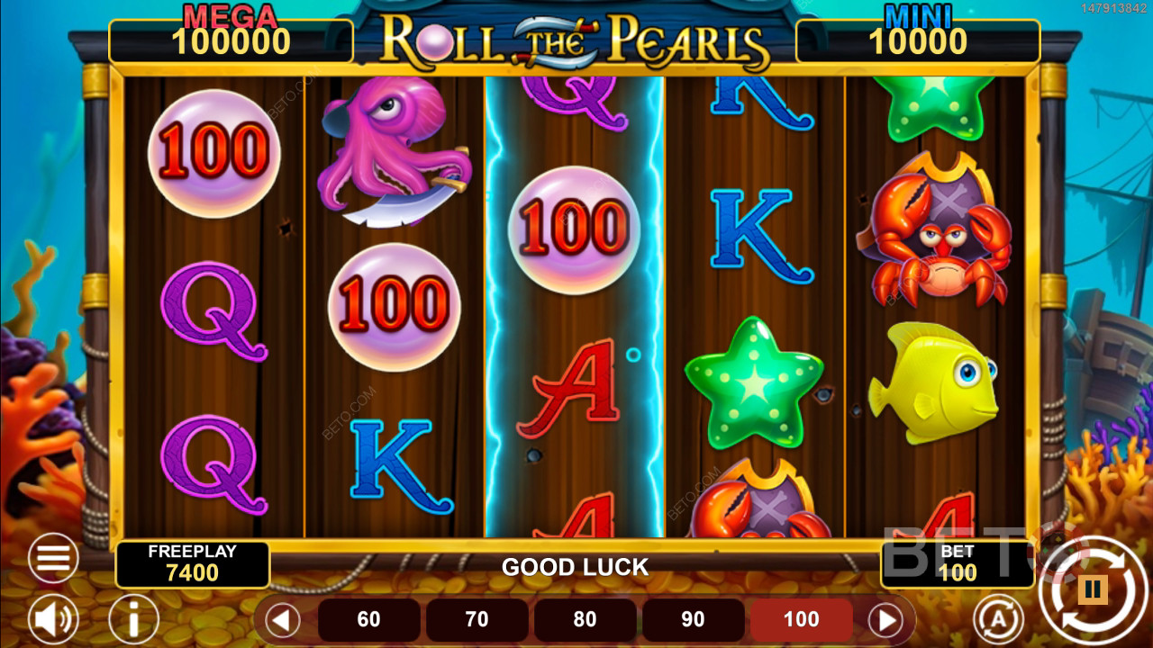 Roll The Pearls Hold & Win Revue par BETO Slots