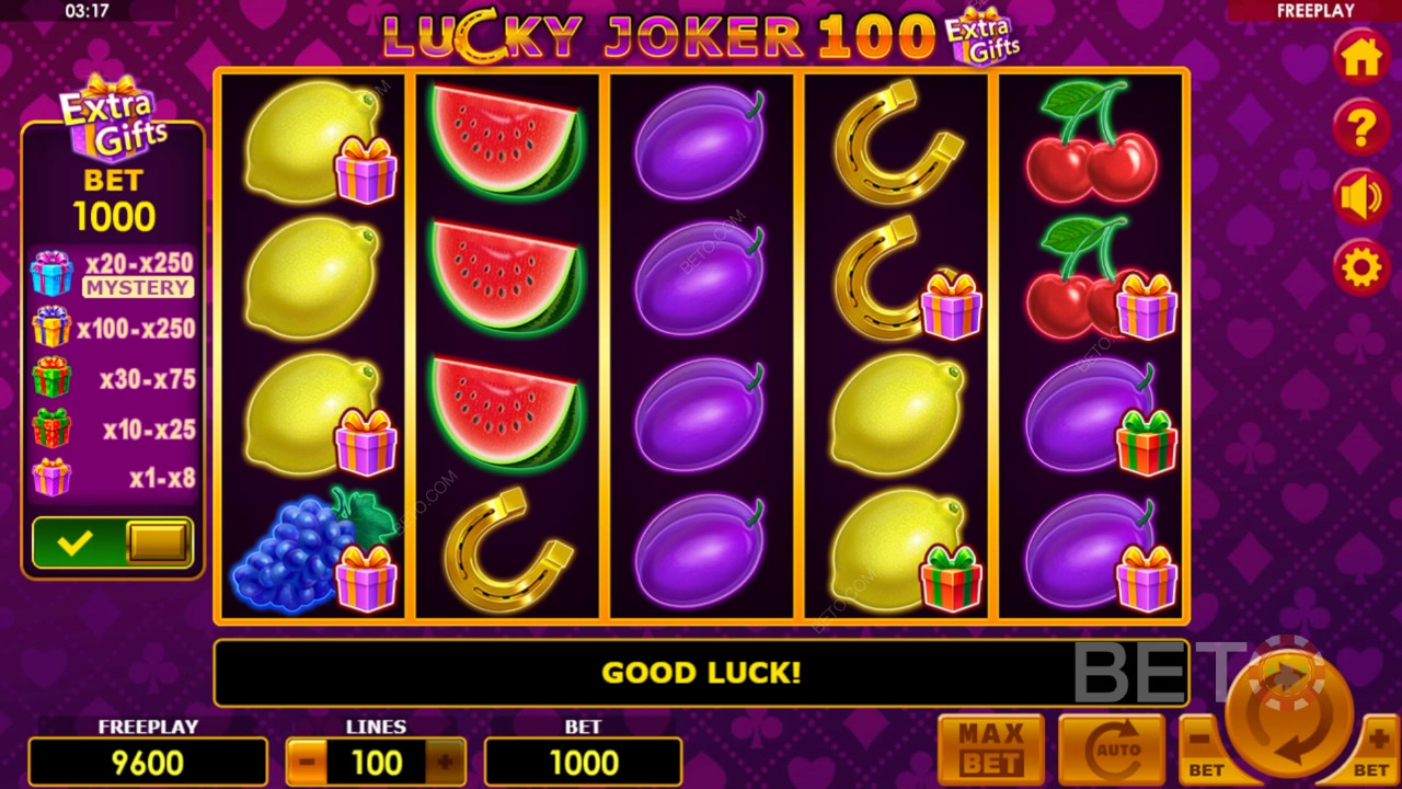 Lucky Joker 100 Extra Gifts Jeu Gratuit