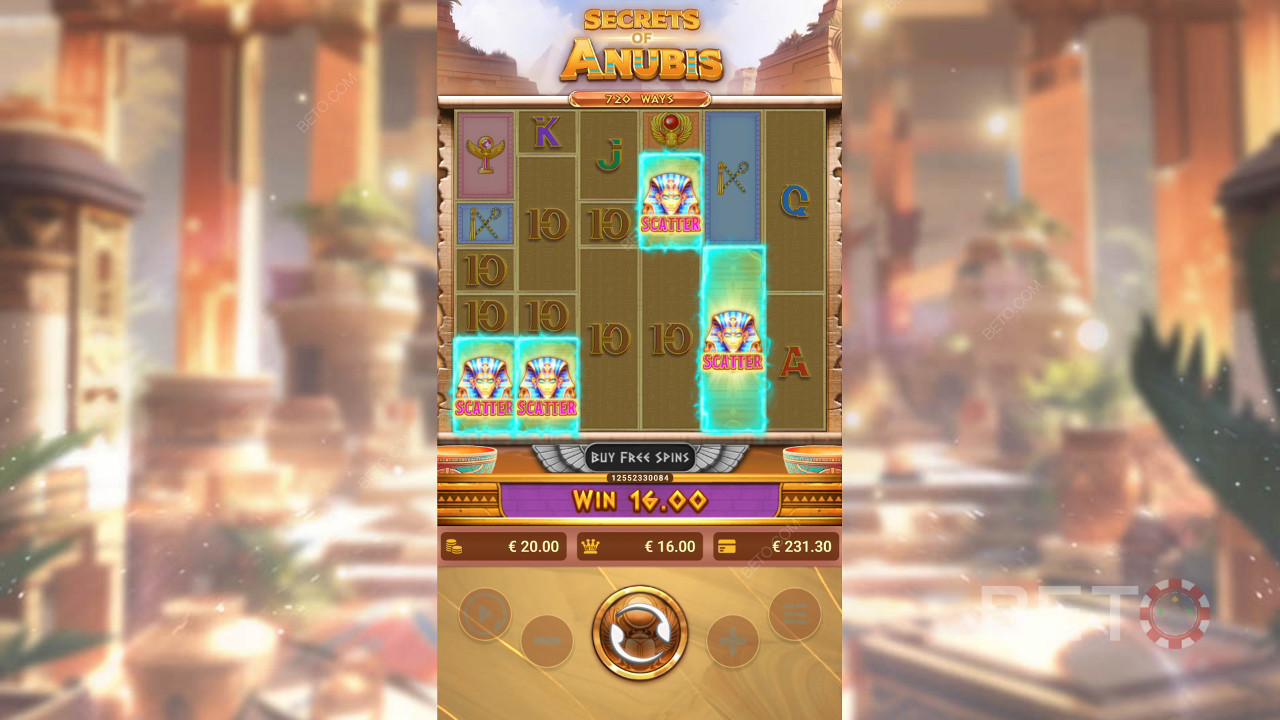 Secrets of Anubis Critique de BETO Slots