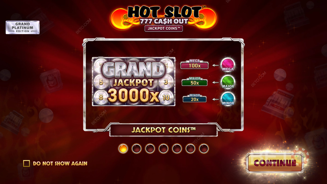 Fonctionnalités bonus expliquées dans Hot Slot : 777 Cash Out Grand Platinum Edition par Wazdan