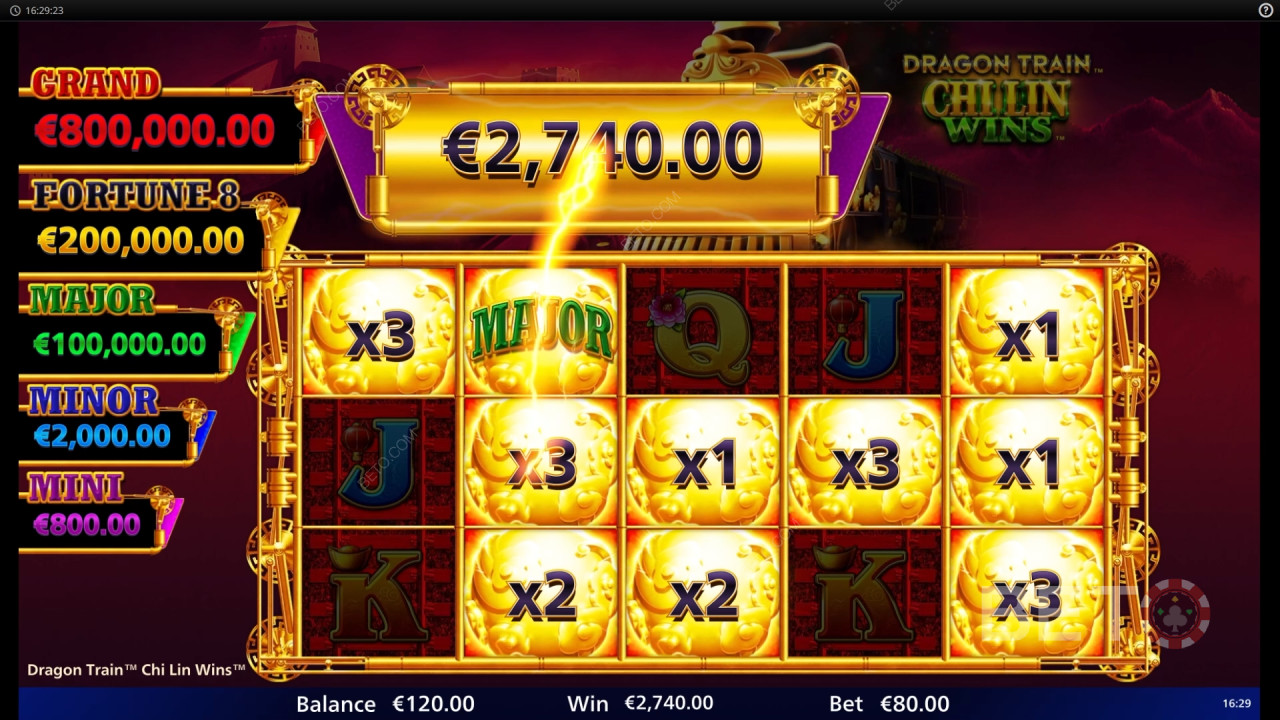 Gagnez 10 000x votre mise dans la machine à sous Dragon Train Chi Lin Wins!