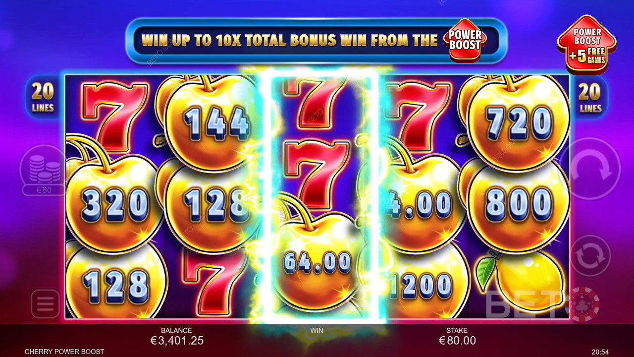 Cherry Power Boost Jeu Gratuit