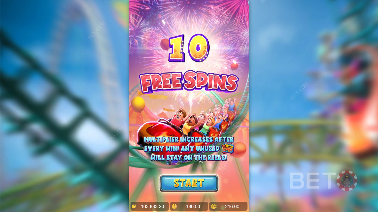 Les bonus expliqués dans Wild Coaster par PG Soft