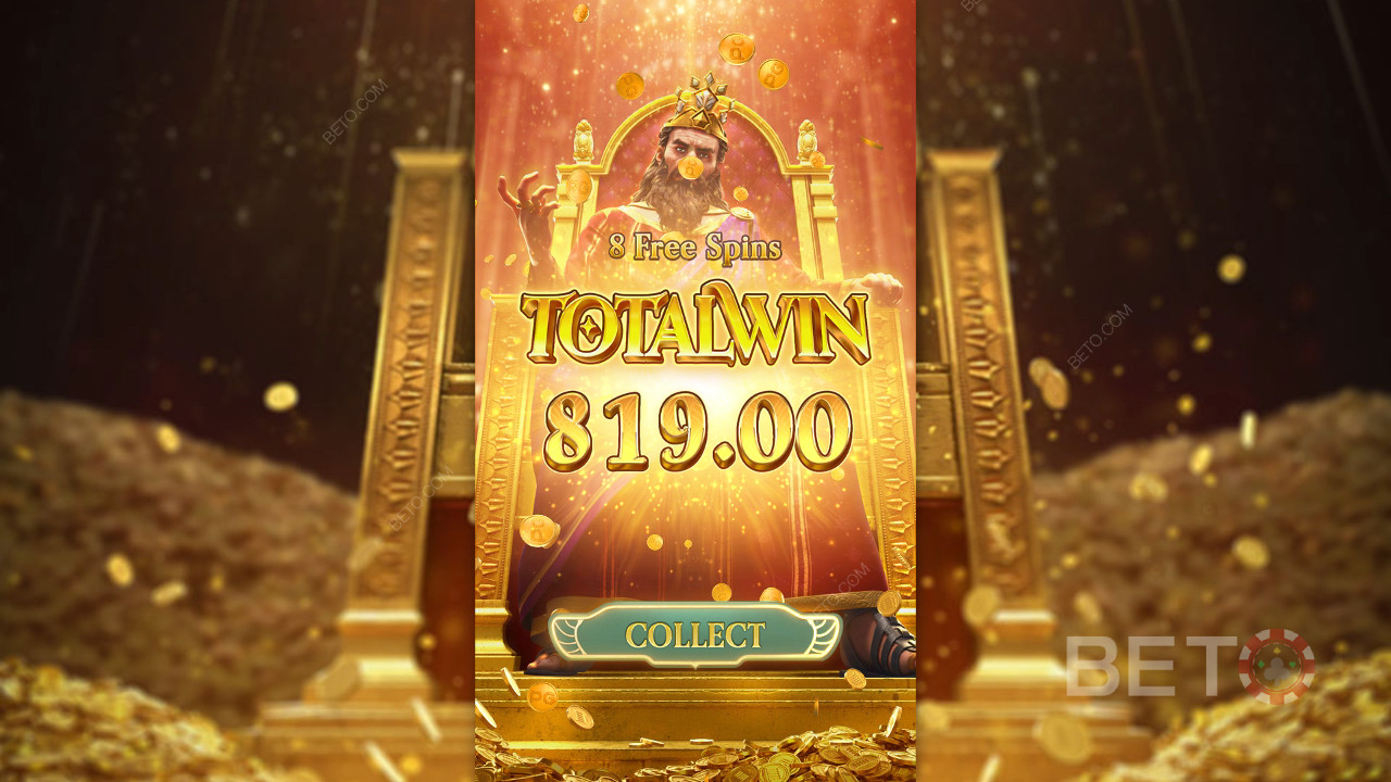 Gagnez 2,318x votre mise dans la machine à sous Midas Fortune en ligne!