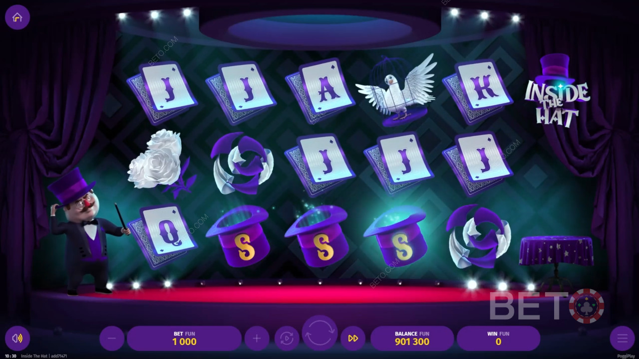 Inside The Hat Revue par BETO Slots