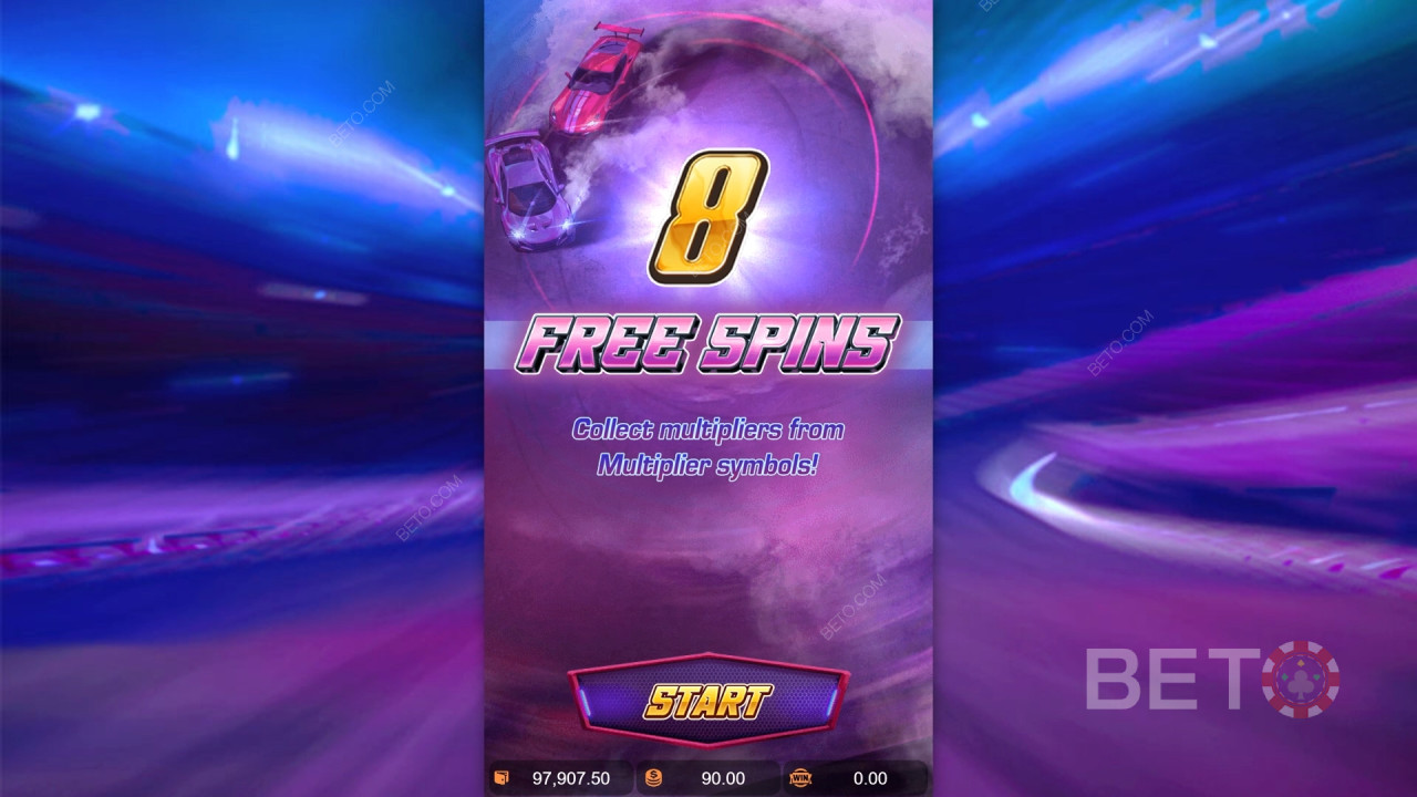 Les bonus expliqués dans Speed Winner par PG Soft