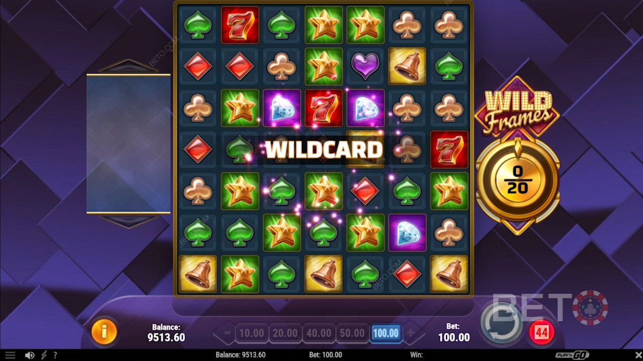 Bonus Wildcard dans la machine à sous en ligne Wild Frames