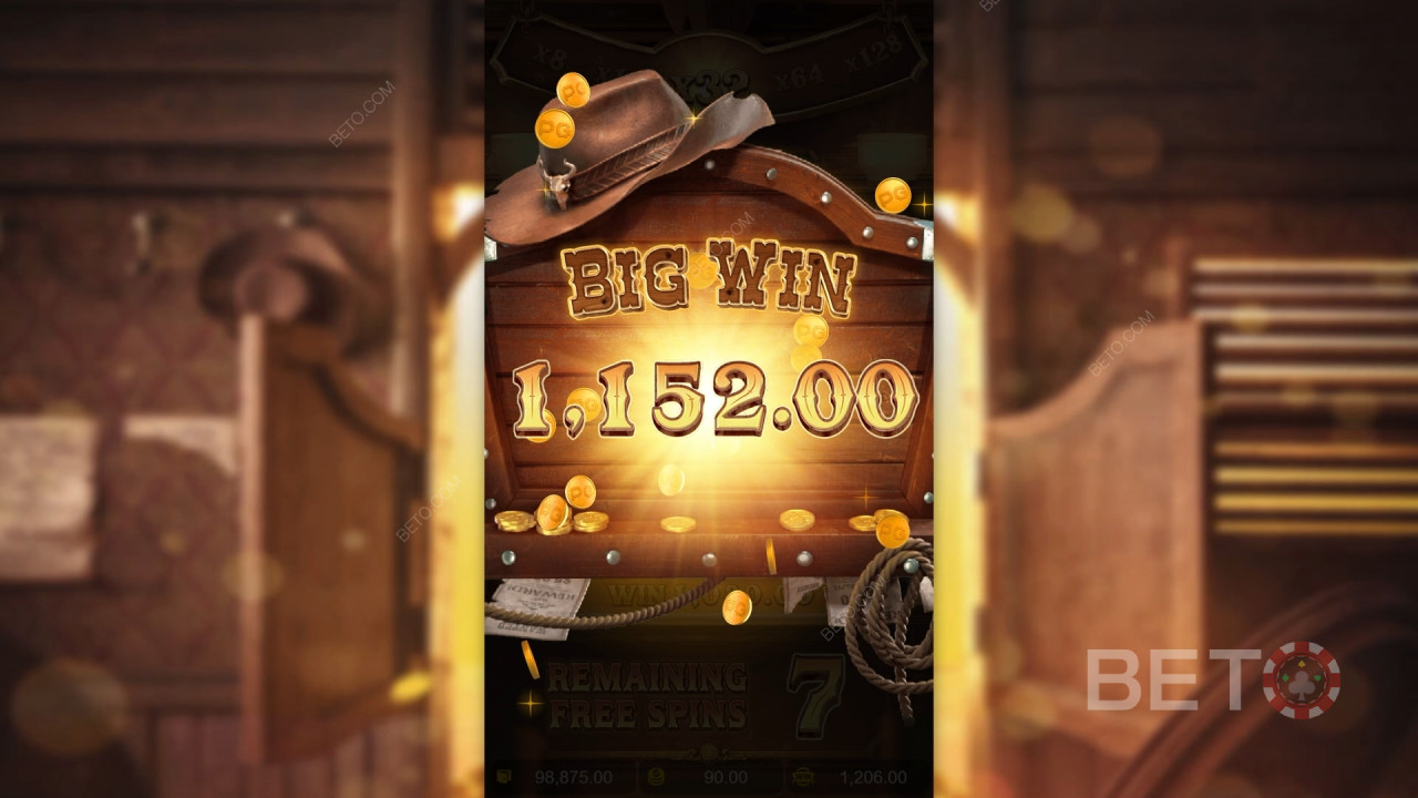 Gagnez 5 000 fois votre mise à la machine à sous Wild Bounty Showdown en ligne!