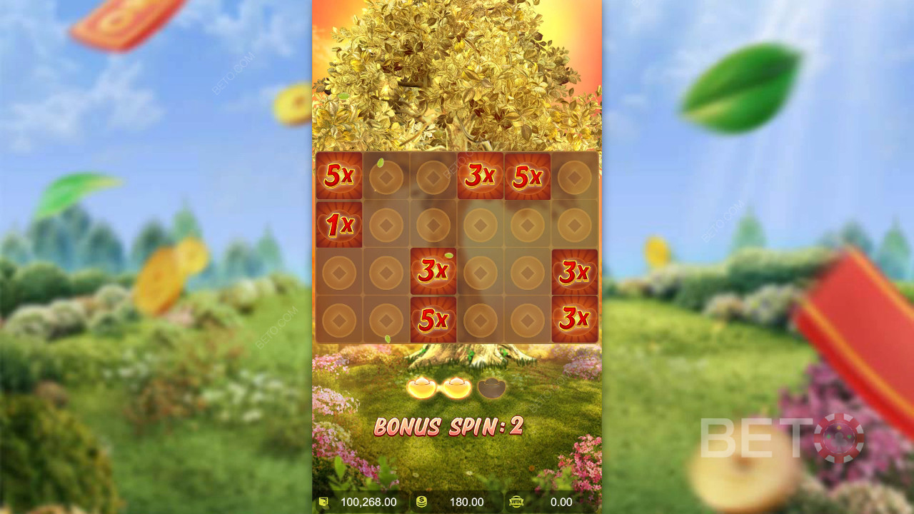 Gagnez 1,513x votre mise dans la machine à sous en ligne Prosperity Fortune Tree!