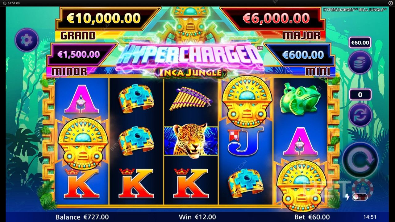 Hypercharged Inca Jungle Revue par BETO Slots
