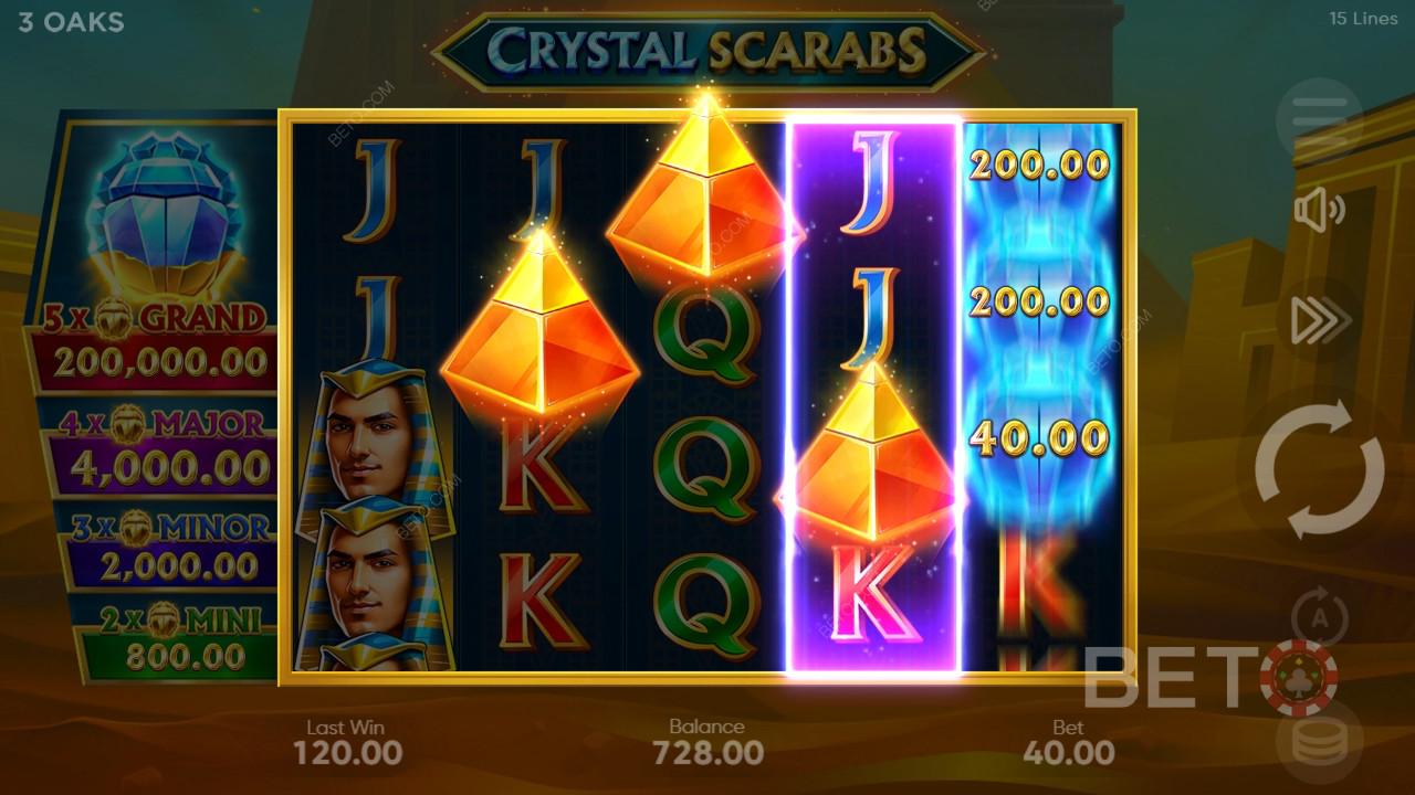 Crystal Scarabs Revue par BETO Slots