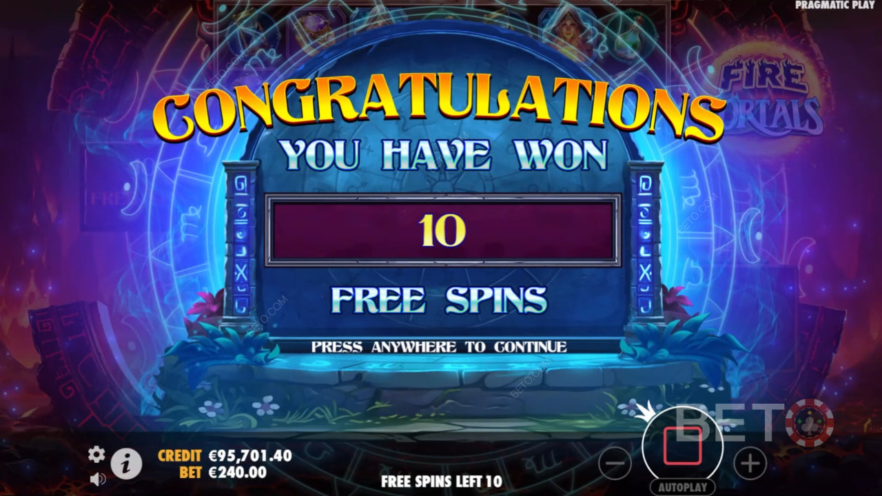 Les bonus expliqués dans Fire Portals par Pragmatic Play