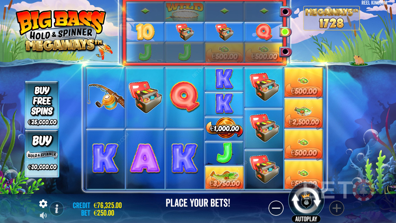 Les bonus expliqués dans les Big Bass Hold et les Spinner Megaways par Reel Kingdom