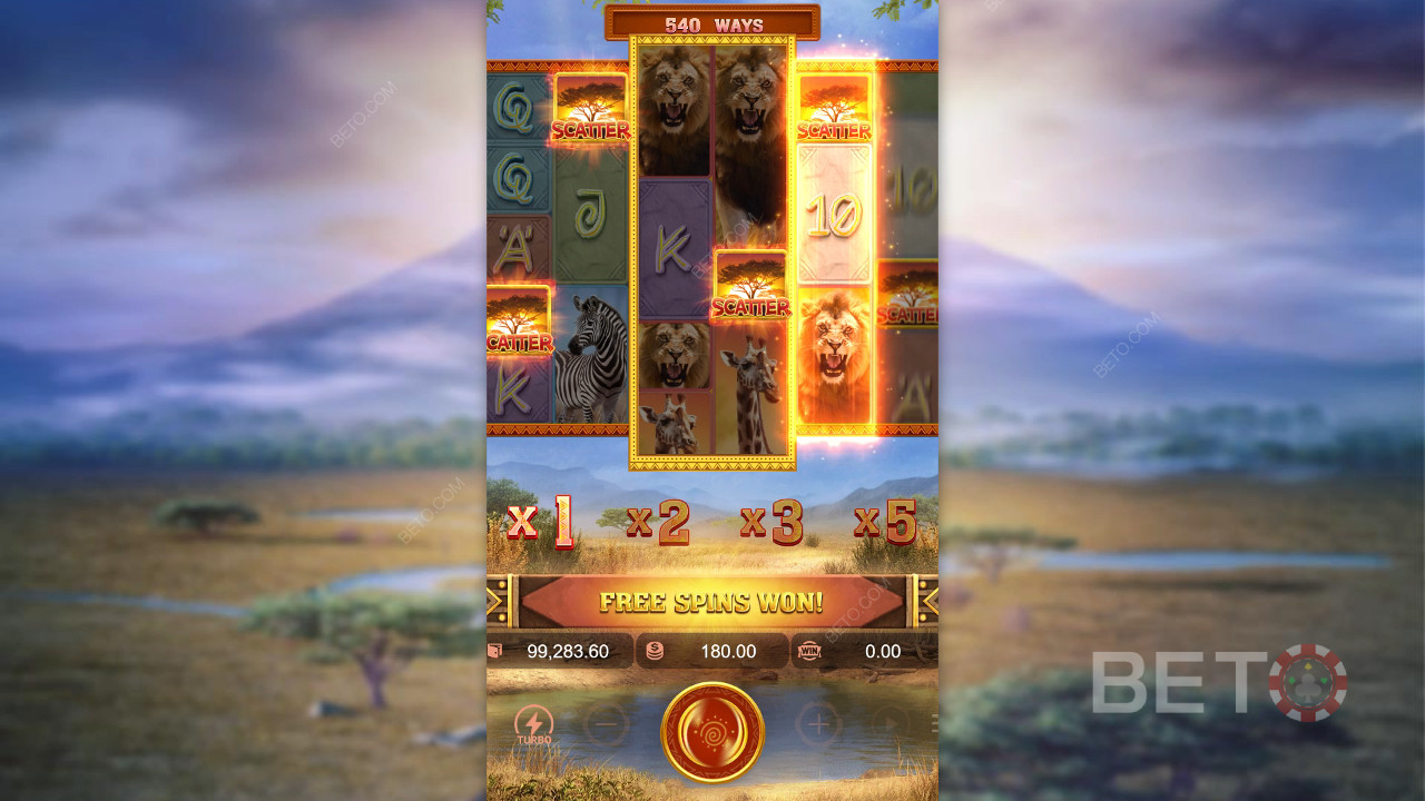 Safari Wilds Revue par BETO Slots