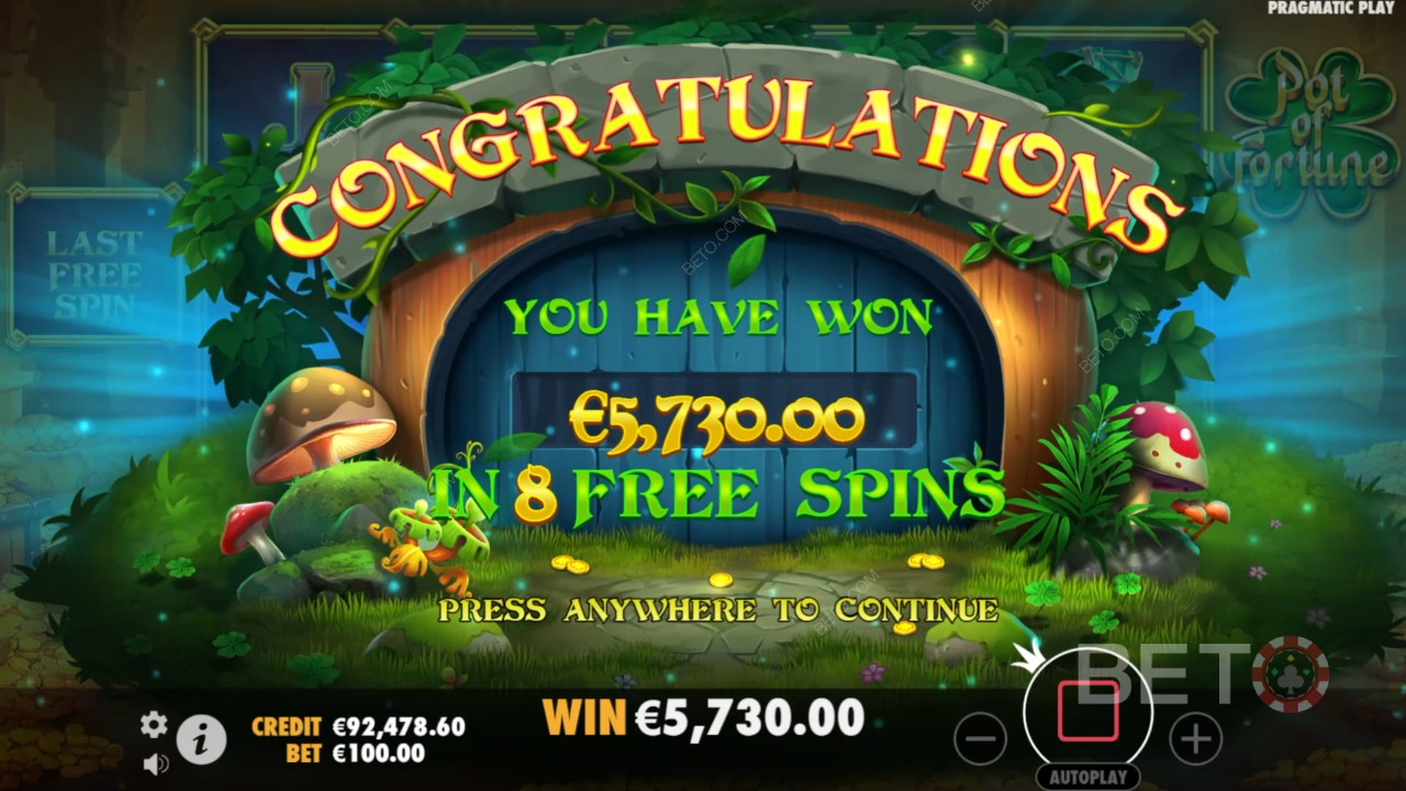 Gagnez 5 000x votre mise dans la machine à sous Pot of Fortune!