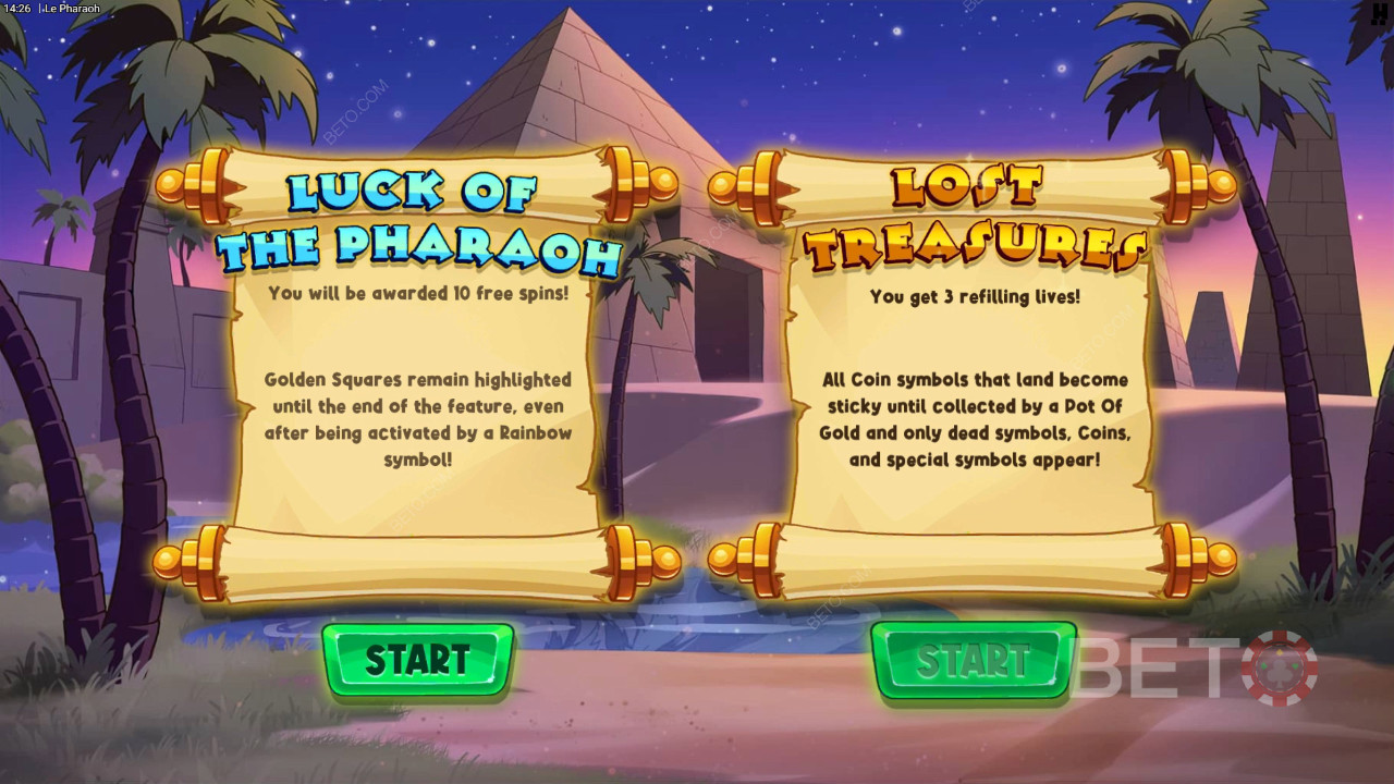 Gagnez 15 000x votre mise dans la machine à sous vidéo Le Pharaoh!