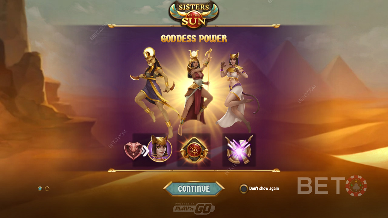Convertir les spins non gagnants en spins gagnants grâce à la fonction "Goddess Power".