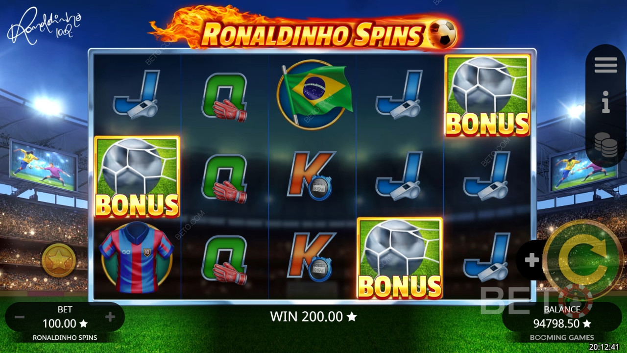 Ronaldinho Spins Jeu Gratuit