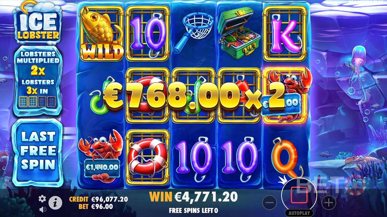 Ice Lobster Critique de BETO Slots