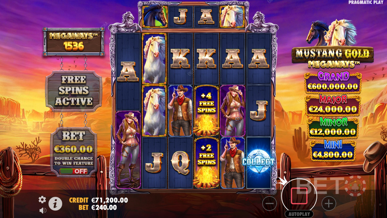 Mustang Gold Megaways Revue par BETO Slots