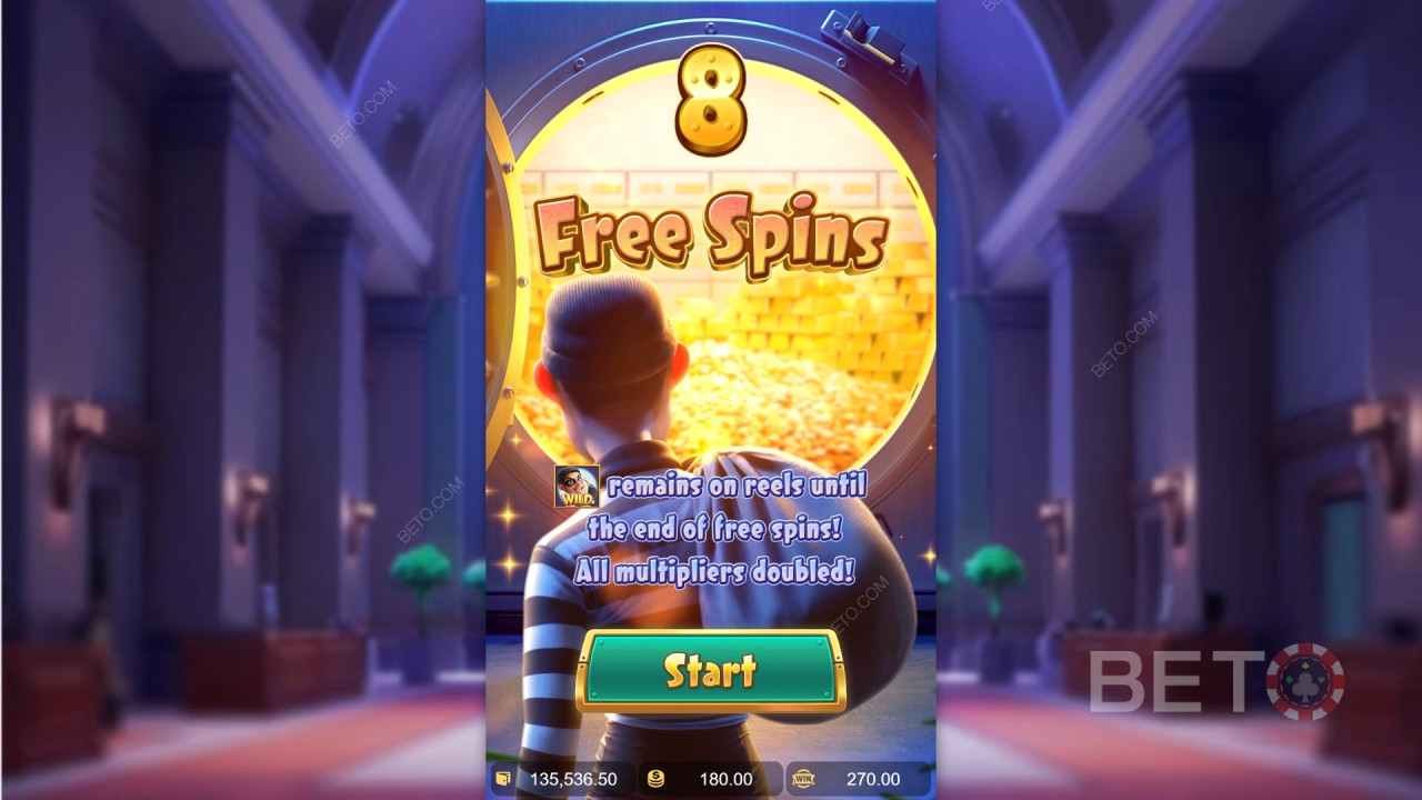 Fonctionnalités bonus expliquées dans Wild Heist Cashout par PG Soft