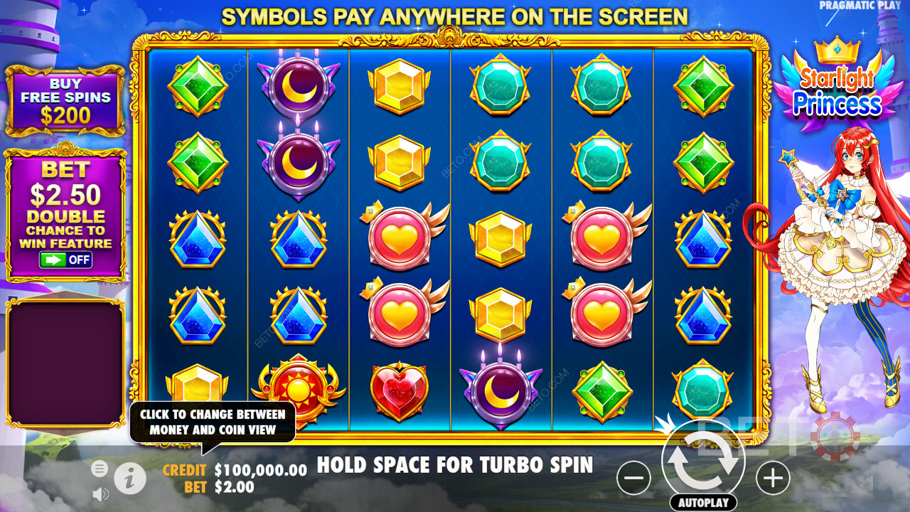 Limité à certaines régions, vous pouvez même acheter le bonus Free Spins avec un gain de 100x.