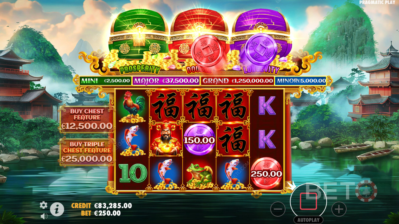 Chests of Cai Shen Revue par BETO Slots