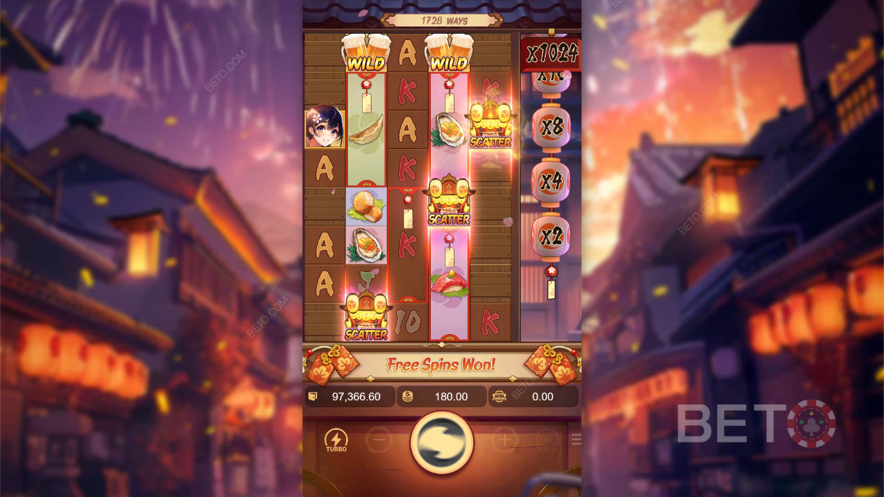 Oishi Delights Critique de BETO Slots