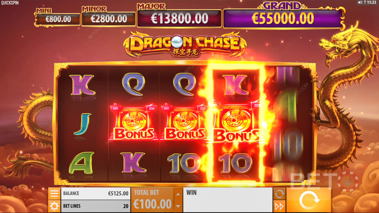 Dragon Chase Critique de BETO Slots