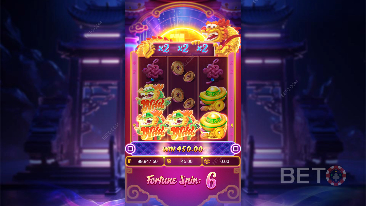 Gagnez 2 500x votre mise dans la machine à sous Fortune Dragon!