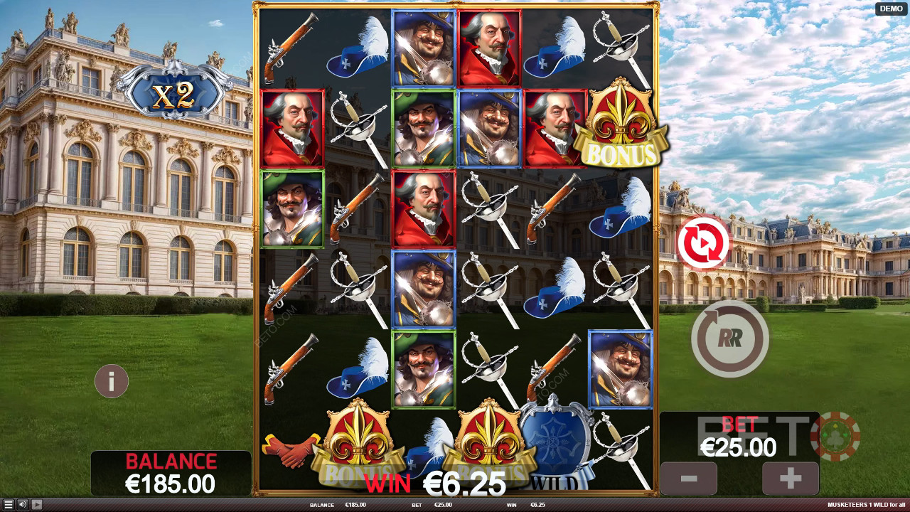 Musketeers 1 Wild for All Critique par BETO Slots