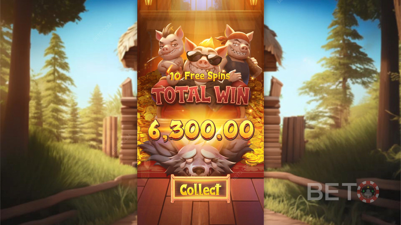 Gagnez 2 500x votre mise dans la machine à sous Three Crazy Piggies!