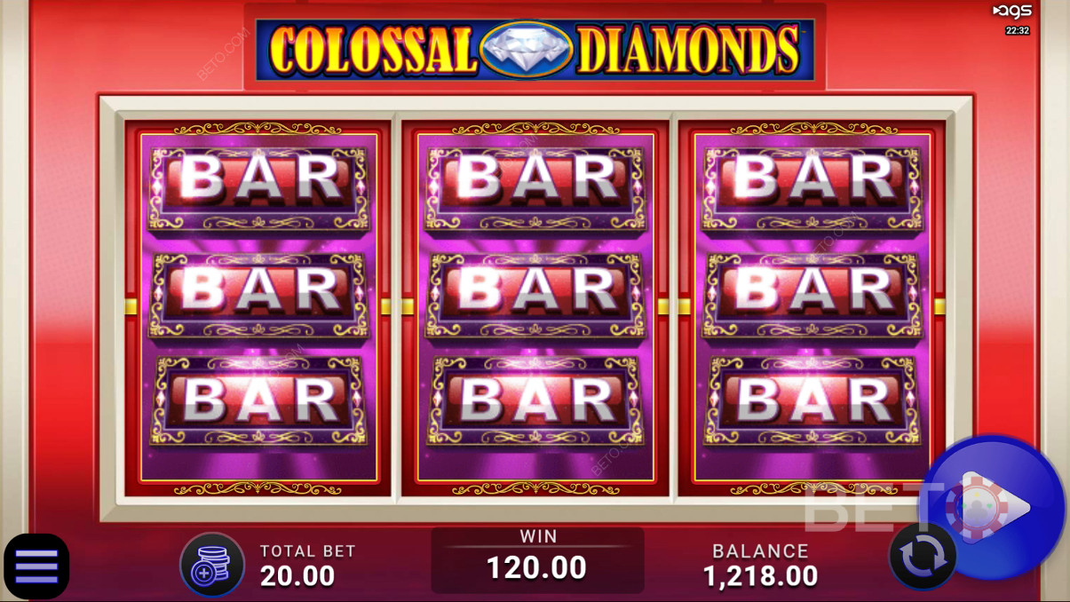 Colossal Diamonds Critique de BETO Slots