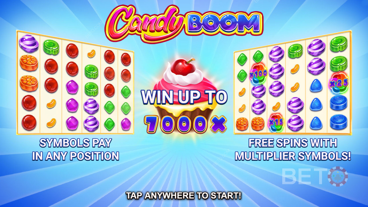 Démarrer votre session de jeu dans Candy Boom