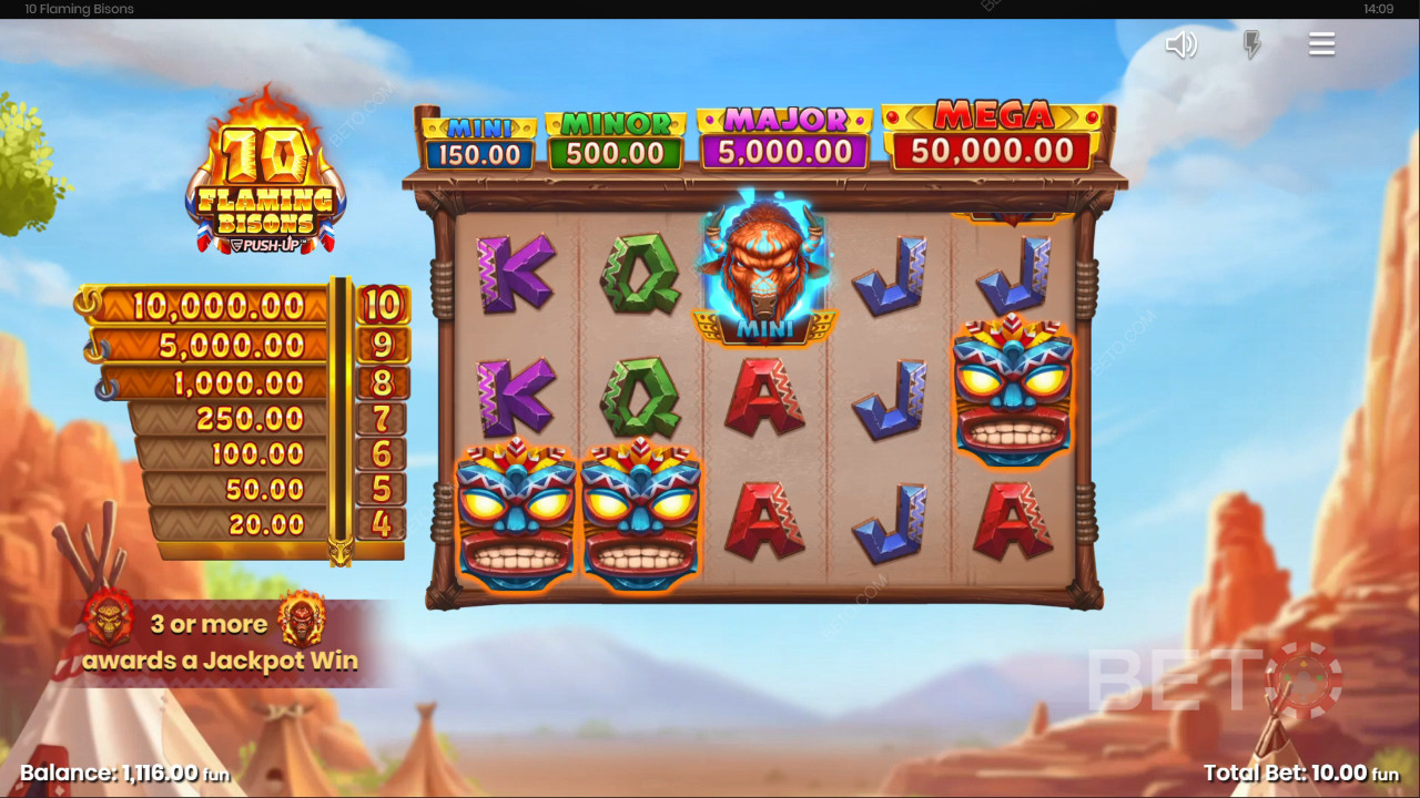 10 Flaming Bisons Revue par BETO Slots