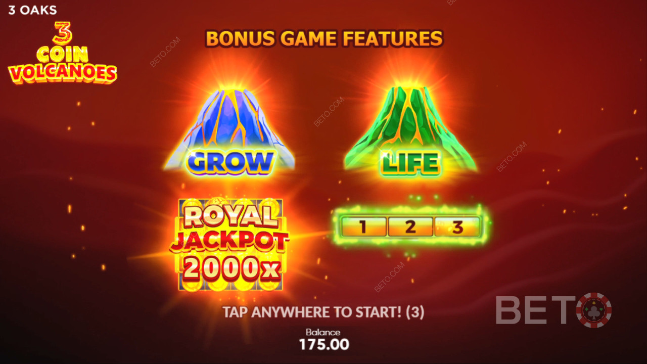 Fonctionnalités Bonus Expliquées dans 3 Coin Volcanoes par 3 Oaks Gaming