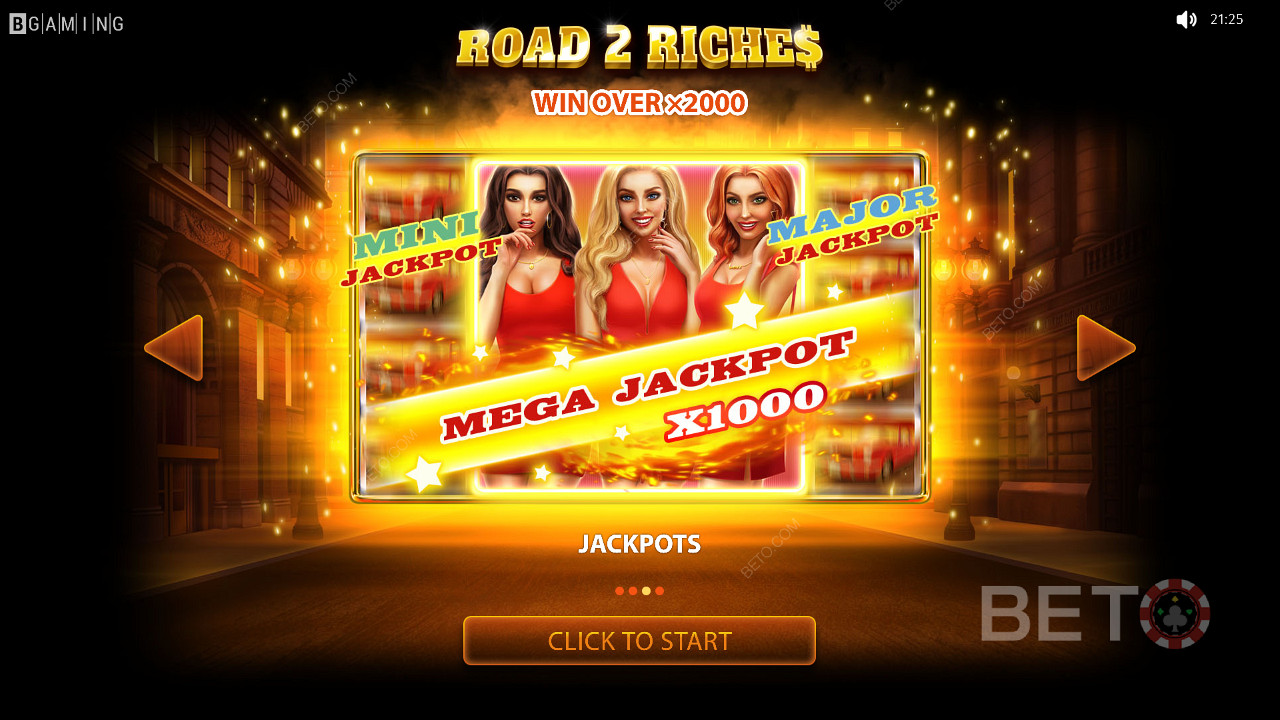 Le méga jackpot de Road 2 Riches vaut 1 000x