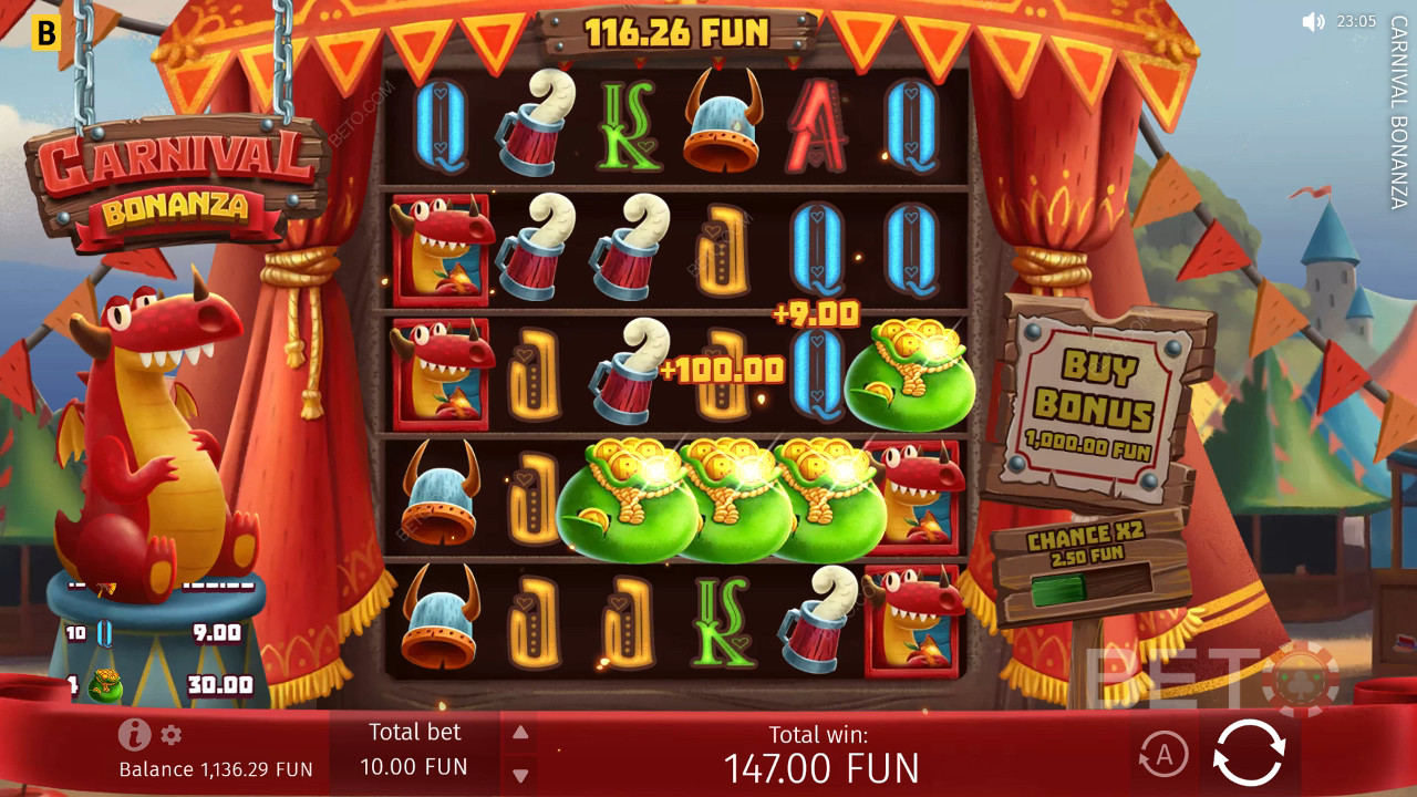 Carnival Bonanza Revue par BETO Slots