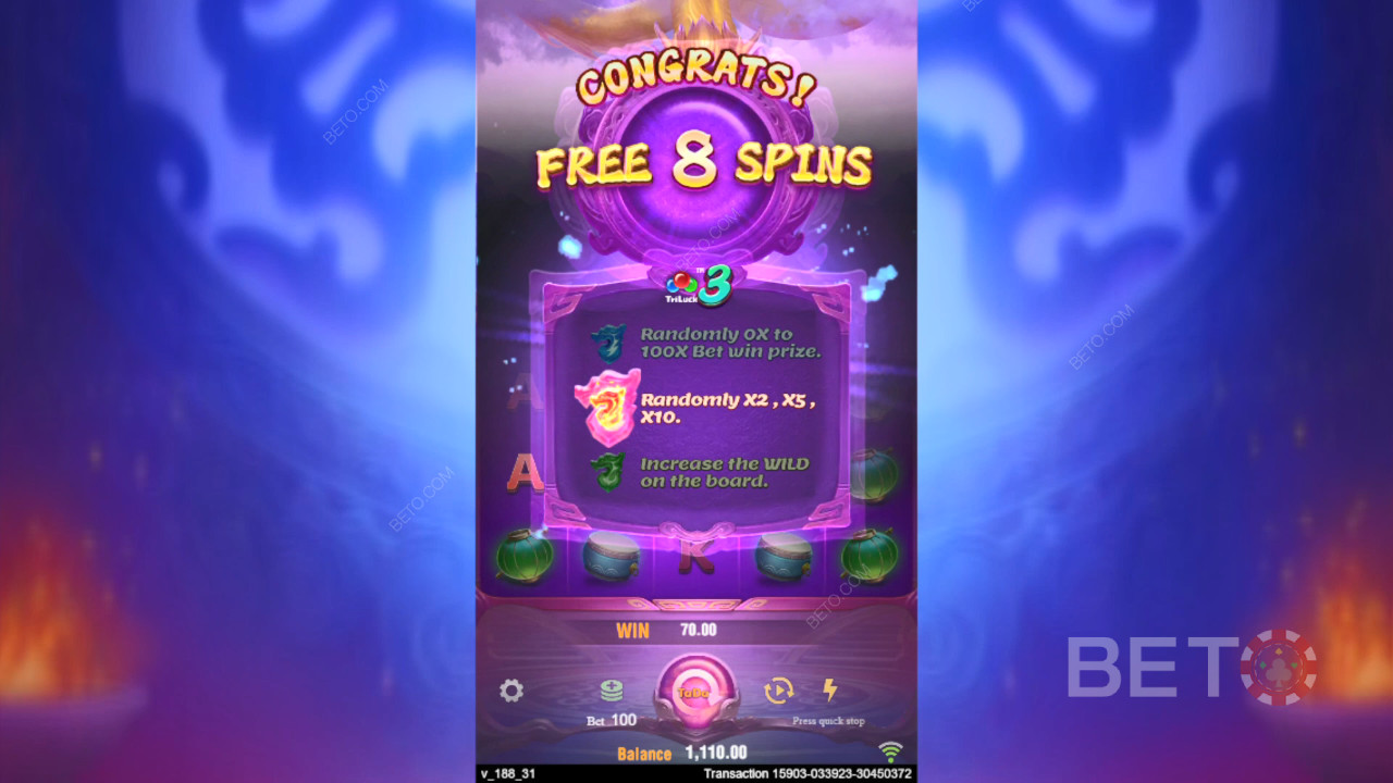 Les fonctions bonus expliquées dans 3 Pot Dragons par TaDa Gaming