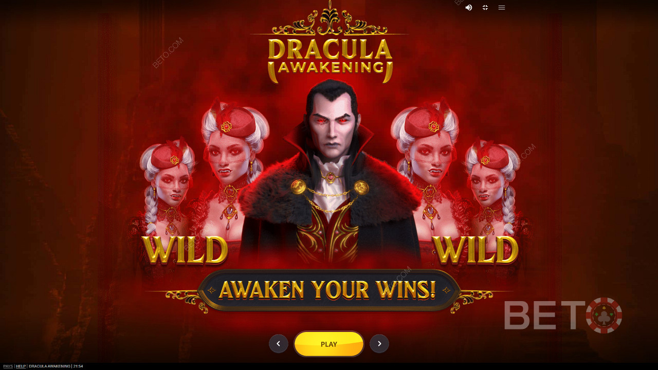 Découvrez le pouvoir de Dracula dans la machine à sous en ligne Dracula Awakening.