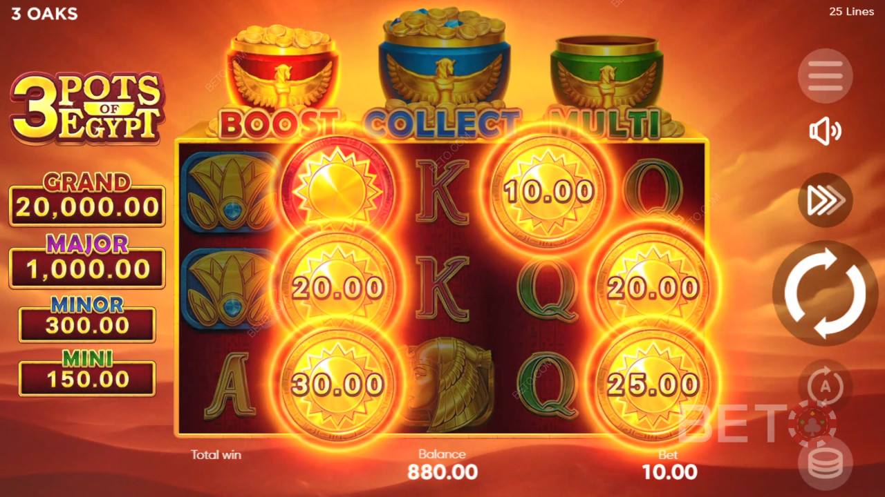 3 Pots of Egypt Revue par BETO Slots