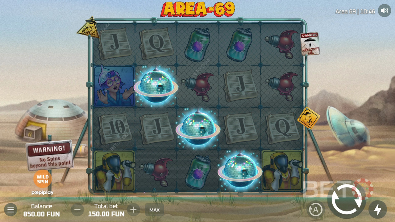 Area 69 Critique de BETO Slots