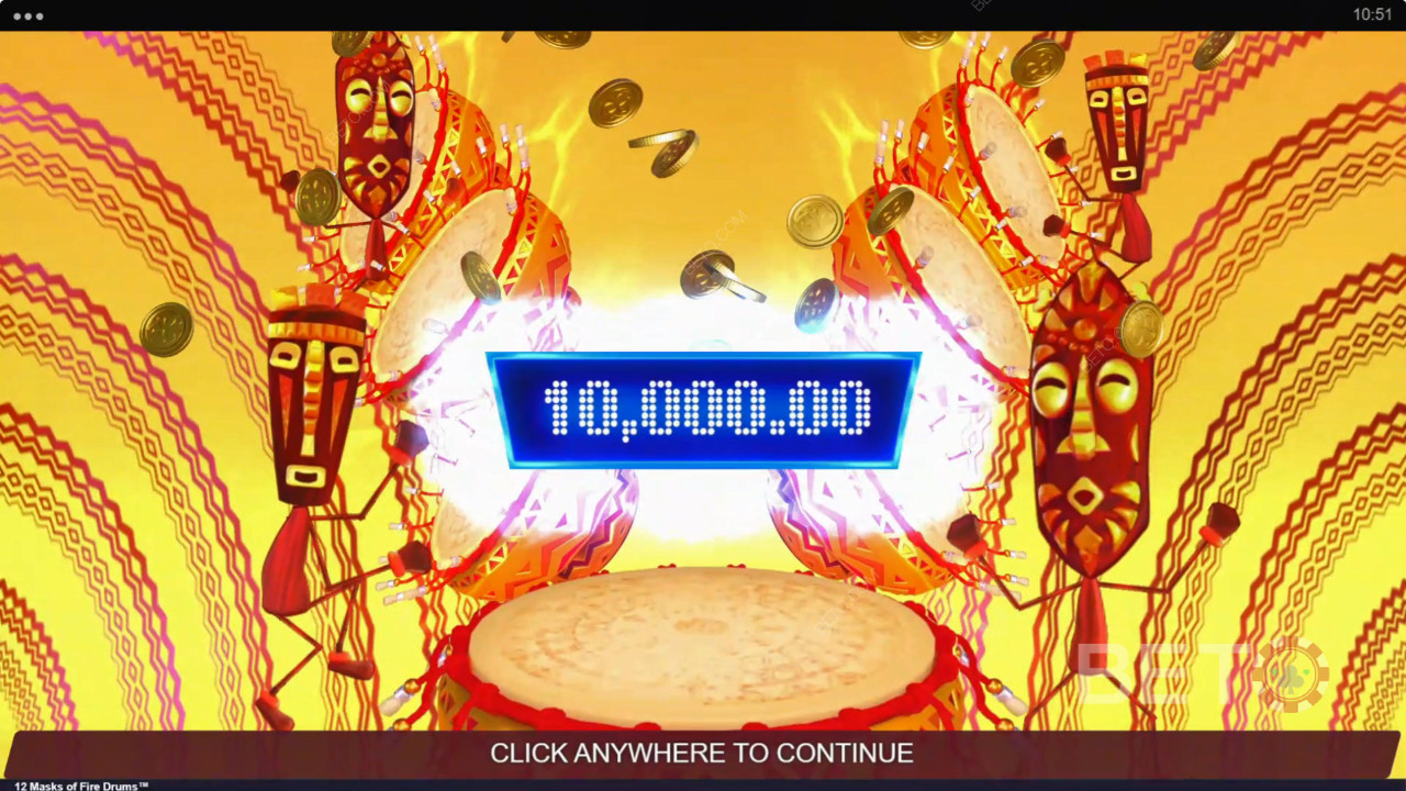 Les bonus expliqués dans 12 masques de tambours de feu par Gameburger Studios
